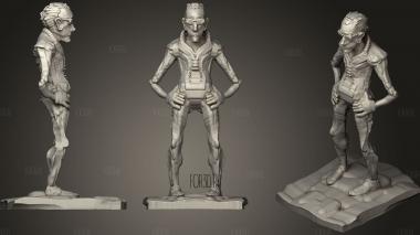 Old Spaceman stl model for CNC